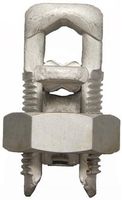 Morris Products 90424 Split Bolt Connector With Spacer, Dual Rate For Copper and Aluminum Conductors, 350 AWG,  350 -350 Max Run To Max Tap, 1/0 - 4 Min Run To Min Tap, 350 - 4 Max Run To Min Tap, 650inlb Torque