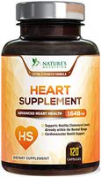 Heart Supplement Extra Strength Blood Pressure Support* - Heart Support Vitamins - Made in USA - Best Natural BP Pills with CoQ10 & Magnesium for Men & Women - 120 Capsules