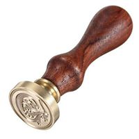 LAAT Classic 26 A-Z Alphabet Letter Stamp Retro Seal Wax Stamp Assorted Color Wood Sealing Wax for Wedding Decoration (C)