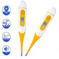 Digital Thermometer, Kids Baby Adult Medical Thermometer for Rectal Oral Underarm Temperature with Fever Indication LCD Display- Fast Readings Thermometer (1 Pack)