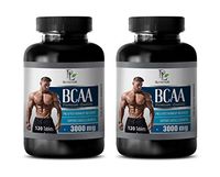 Muscle Builder Pills for Men - BCAA 3000 MG PRE & Post Workout Recovery - Premium Quality - bcaa Without Artificial sweeteners - 2 Bottles 240 Tablets
