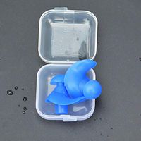 NOLOGO Fssh-mlx 1 Pair Soft Ear Plugs Environmental Silicone Waterproof Dust-Proof Earplugs Diving Water Sports Swimming Accessories (Color : Blue)