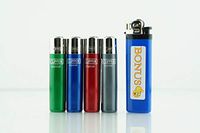 Clipper 5 Items 4 Mini Lighters and 1 Smiley Bonus Lighter