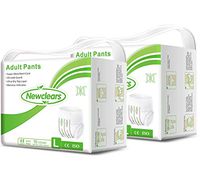 Newclears Incontinence Underwear for Women Men, Disposable Adult Diapers Absorbent Pull Ups Maximum Absorbency for Disability Postnatal Patient Bedridden Care, 10 Count/Pack (Large - 20 Count)