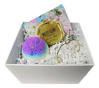 Bridesmaid Proposal Gift Boxes – Girlfriend Gift Box for Mom Best Friend Pre-Assembled with Several Gifts Over White Crinkle Paper - Perfect for Wedding Showers