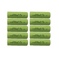 Rechargeable 4/5aa Battery 1.2v ni-mh Battery 1300mAh Count :Pcs (10)