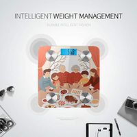 Cute Chinese Food Cartoon Digital Scale Bluetooth Best Rated Bathroom Scales Digital Scales Body Tracks 8 Key Compositions Analyzer Sync with Fitness Apps 400 Lbs