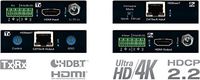 Key Digital KD-X222 HDBaseT/HDMI via Single CAT5e/6 (Tx + Rx Set) Extenders with HDR10, HDCP2.2, 4K
