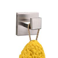 TURS SUS 304 Stainless Steel Coat Hook Towel/Robe Clothes Hook for Bath Kitchen Garage Heavy Duty Wall Mounted (1, Brushed)