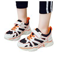 residentD 🌷🌷4.5-12Y 2019 Autumn Winter New Children Shoes Sneakers Kids Shoes Fashion Sport Running Mesh Child Shoes for Girls Boys (Age:6.5-7Years, Orange)