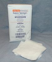 McKesson - Gauze Sponge McKesson Cotton Gauze 8-Ply 4 X 4 Inch Square NonSterile - 200/Package - McK