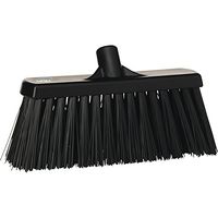 Vikan 29159 Heavy Duty Block Sweep Floor Broom Head, PET Bristle Polypropylene, 20-1/2", Black