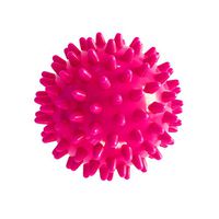 Fine Spiky Massage Ball for Trigger Point Yoga Therapy and Deep Tissue Back Massage,Spiky Double Lacrosse Ball,Foot Massager,PVC Shaft Foot Massage Roller Ball (Pink)