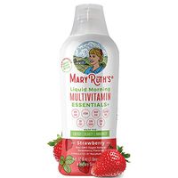 Immunity Daily Liquid Multivitamin + Zinc + Elderberry + Organic Whole Food Blend by MaryRuth's (Strawberry) Vitamin A B C D3 E Trace Minerals & Amino Acids 100% Vegan - Men Women Kids 0 Sugar 32oz
