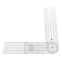 Chuiouy Goniometer Angle Medical Ruler Multi-Ruler 360 Degree Spinal Ruler CM/INCH