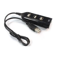 New 4 Port High Speed Mini USB 2.0 HUB 4 Laptop PC