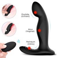 Rechargeable Vibrating Stimulator Plug 9 Stimulation Patterns, Male Postate Massager for Man Wireless Remote Control