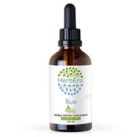 Rue B120 Alcohol-Free Herbal Extract Tincture, Organic Rue (Ruta graveolens) Dried Herb (4 fl oz)