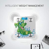 Cruel Cartoon Crocodile Smart Weight Digital Scale Body Weight Digital Scale Digital Scale Bathroom Tracks 8 Key Compositions Analyzer Sync with Fitness Apps 400 Lbs