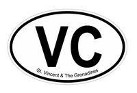 Slap-Art St. Vincent & The Grenadines VC Vinyl Decal Sticker
