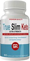 TrueSlim Keto Weight Loss Pills, Extreme Natural Ketogenic Burn Fat Supplement, 800 mg Formula with New True Slim GO BHB Salts Formula, Advanced Appetite Suppressant Capsules