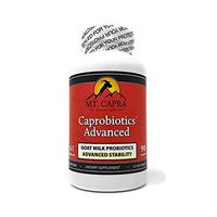 MT. CAPRA SINCE 1928 Caprobiotics Advanced | Shelf Stable Probiotics for Women and Men with 7 Synergistic Strains, Daily Supplement of 61 Billion CFU, Cultured in Raw Goat Milk - 90 Pills