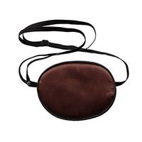 Adults Adjustable Silk Eye Patch with Elastic Strap Single Eye Patch to Treat Lazy Eye Amblyopia Strabismus