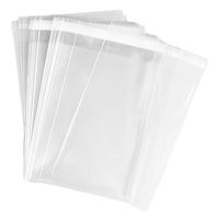 200 Pcs 2x3 Crystal Clear Resealable Cello/Cellophane Bags for Treat, bakery, candle, soap, cookie Bags w/Adhesive Seal (2"x3" - 200 Count, Ultra Clear)