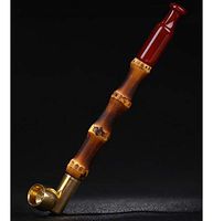 Long Smoking Pipe Cigarette Holder, Filter Vintage Style Bamboo Rod Smoke Suitable for Cut Tobacco and Cigarettes