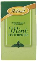 Roland Toothpicks, Mint, 1000 Count (Pack of 15)