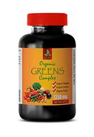 Immune System Supplement - Greens Complex Organic 1350 MG - Barley Grass Supplement - 1 Bottle 60 Tablets