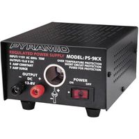 Pyramid ps9kx Pyle Ps9kx 5 Amp Regulated Power Supply With Dc Jack Ps-9kx