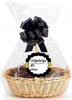 Black/Gold 2Pack Designer Cello Bags/Tags/Bows Cellophane Gift Basket Packaging Bags Flat 18" x 30"