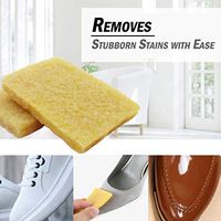 Vcenty Shoe Cleaner, Bottle Fabric Cleaner for Leather, Whites, and Nubuck Sneakers 2Pcs Rubber Block Shoes Clean Care Eraser Decontamination Wipe Natural Rubbing