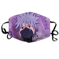 SSUJ7 Kakashi Purple Men Women Adjustable Earloop Mouth Guard Anti-Dust Washable Reusable Mouth Guard for Kids Teens Adults Anti Pollution,Anti-smog