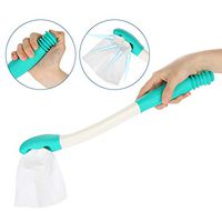 Sonew Self-Assist Toilet Mobility Aid Self Wipe Assist Bottom Wiper Bathroom Buddy Wand Long Handle Reach 15.7"