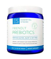 Essential Stacks Friendly Prebiotics Powder - Organic Prebiotic Fiber to Support Gut Bacteria, Digestive Health & Weight Management. Non-GMO, Plant-Based and Gluten, Dairy & Soy Free - Unflavored