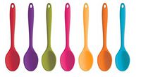 Andosange 1pc Silicone Spoon High Temperature Resistance Deep Spoon Random Color