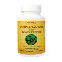 Ashwagandha Anxiety Relief Supplement Capsules - Organic Root Extract Powder with Black Pepper for Depression, Thyroid Support, Immune Support, Adrenal Fatigue and Stress Relief