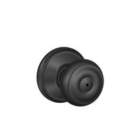 Schlage F40GEO622 Georgian Privacy Knob, Matte Black