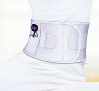 TX Waist & Abdomen Support Belt Lumbar Muscle Strain Medical Rehabilitation Fixation Wireless Rechargeable White, l