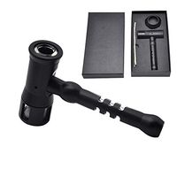 JYH-U Black Hammer Pipe Gift Box with Wax Rope, Easy to Clean Personality Pipe, High-end Gift for Pipe Lovers