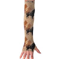 Schipperke Pawprints Arm Sleeves, Cool Arm Sleeves UV Protection For Men Women Youth Arm Warmers For Cycling Golf Baseball Basketball Tattoo Cover Elbow Sleeves