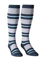 Absolute Support™ Made in The USA - Modern Navy Stripe Compression Socks for Men - Knee High 20-30mmHg Closed Toe for Varicose Veins & Edema - Comfortable Material, (Navy, X-Large)