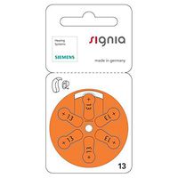 Siemens Hearing Aid Batteries Size 13 - 10 Packs of 6