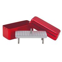 Dental Burs Sterilizer Trays 72 Holes, Dental Accessories Files Disinfection Storage Box