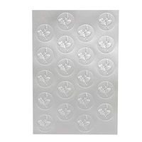 Gartner Studios Holiday Envelope Seals, 1" Diameter, Silver