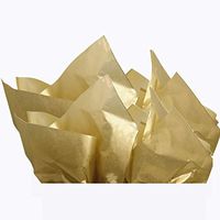 UNIQOOO 40 Sheets Premium Metallic Gold Tissue Gift Wrap Paper Bulk - Perfect Gold Tissue Paper for Gift Bags, Wedding, Party and DIY Crafts - Recyclable Gift Wrapping Accessory - 20" X 26" Each
