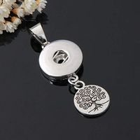 2017 NEW Crystal Alloy Pendant for Fit Noosa Necklace Snap Chunk Button A108 Prom Woman Pretty For gift Simple Elegant Jewerly Women Aesthetic Beads Comfortable