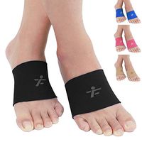Compression Arch Sleeves, 1 Pair, Multiple Colors for Men Women, 20-30mmHg Plantar Fasciitis Brace for Pain Relief, Patent Seam - More Comfort Support for Foot Care, Heel Spurs, Flat Feet, Black S